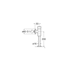 Aqualine Confort Robinet Pr Urinoir - A5A9177C00 ROCA 
