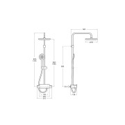 Deck-T Rd Colonne De Douche Thermostatique A/Etagere - A5A9788C00 ROCA 