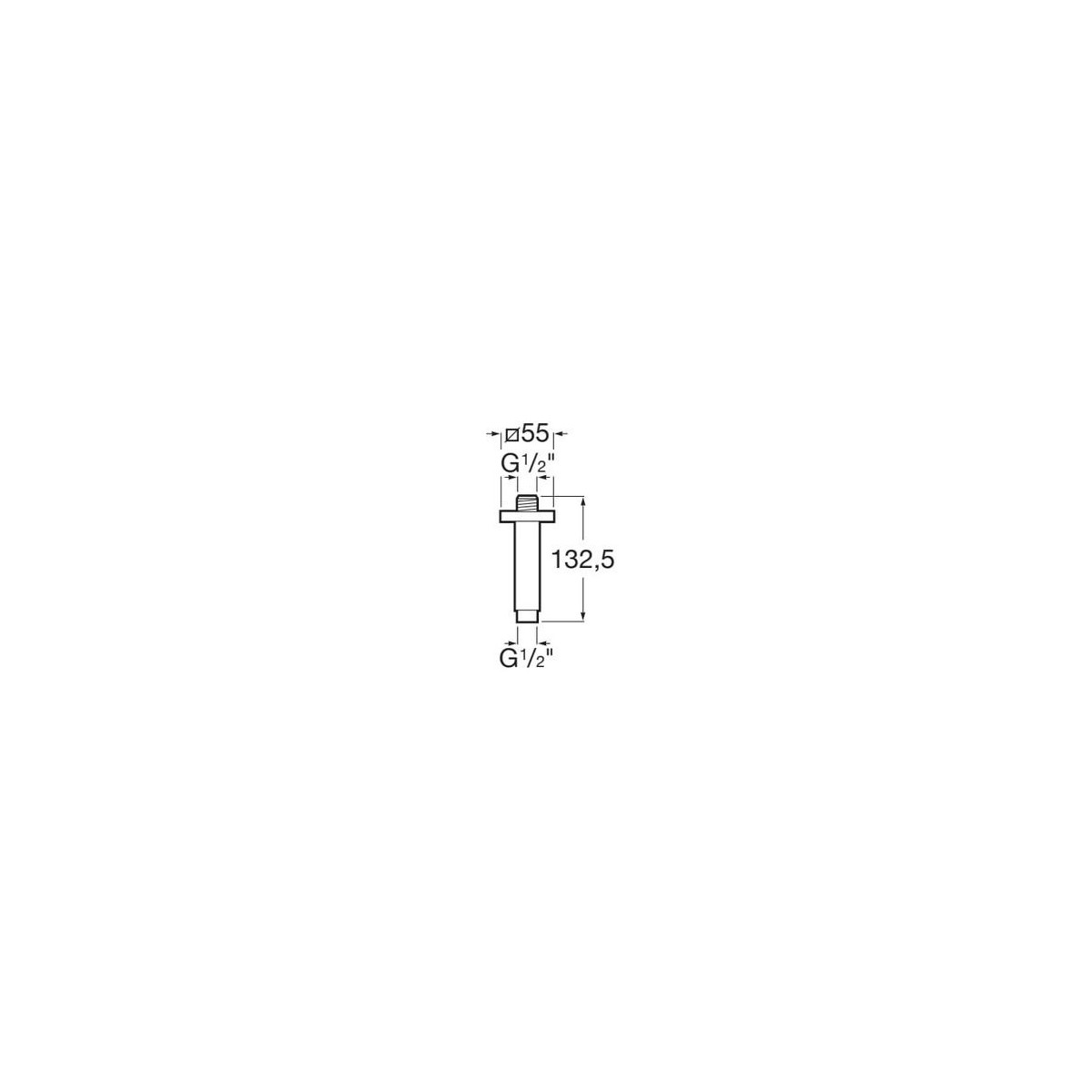 Bras De Douche Plafond - ROCA A5B1050C00 