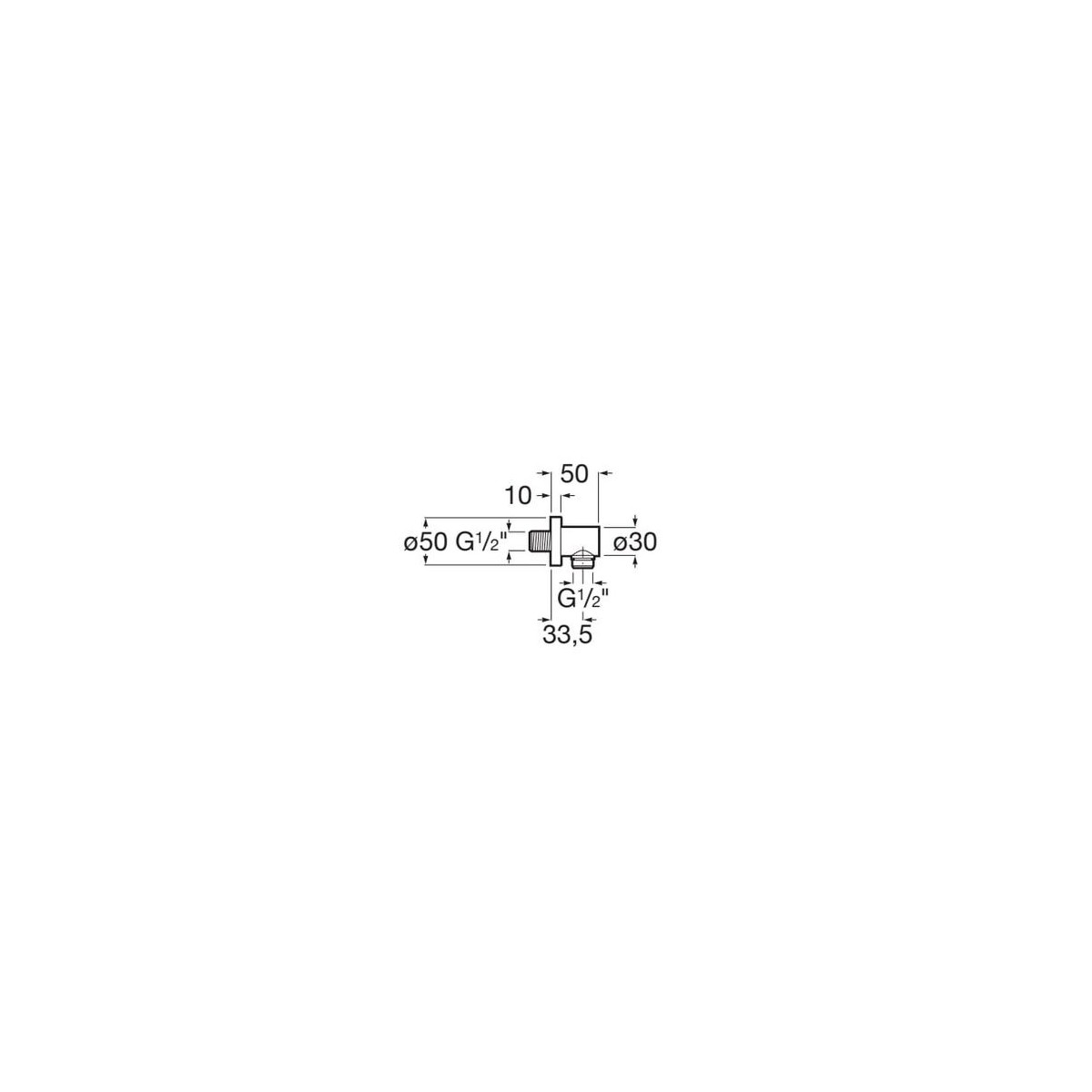Coude Mural Rond Noir Mat-Roca A5B1450Nb0 