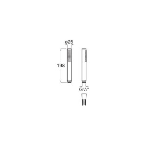 Stella Stick Douchette Ronde - ROCA A5B9B61C00 