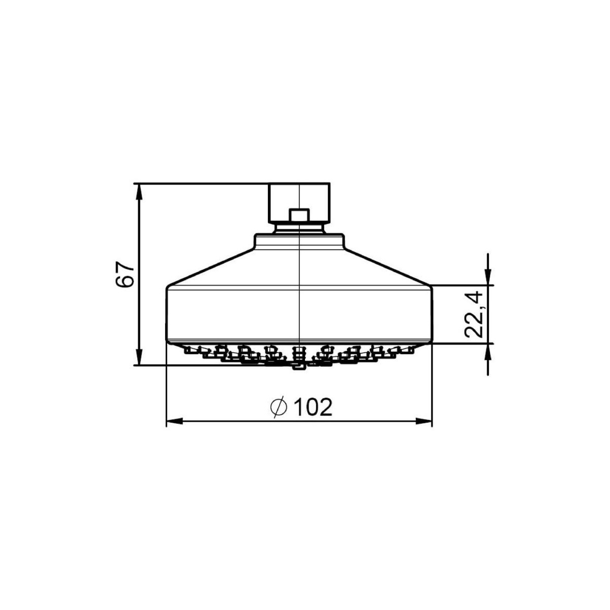 Stella Pomme De Douche 100/1 - ROCA A5BH103C00 