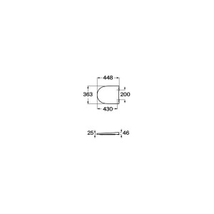 Ona Abattant Standard Supralit Blanc Brillant-Roca A801E10001 