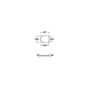 Ona Abattant Frein De Chute Cpt Supralit Blanc Brillant-Roca A801E22001 