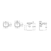 Vasque à encastrer 1 trou CARMEN Blanc - ROCA A3270A5000 