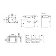 Beyond Vasque A Poser 585X455 Percee 1 Trou Blanc Mat - ROCA A3270B8620 