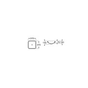 Inspira Square Lavabo 37 Blanc Mat - ROCA A32753R620 
