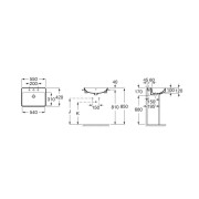 Inspira lavabo semi-encastrée en fineceramic 550x420 beige - ROCA A32753S650 