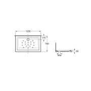 Malta Receveur 1200X700X65 Mm - ROCA A37450C000 
