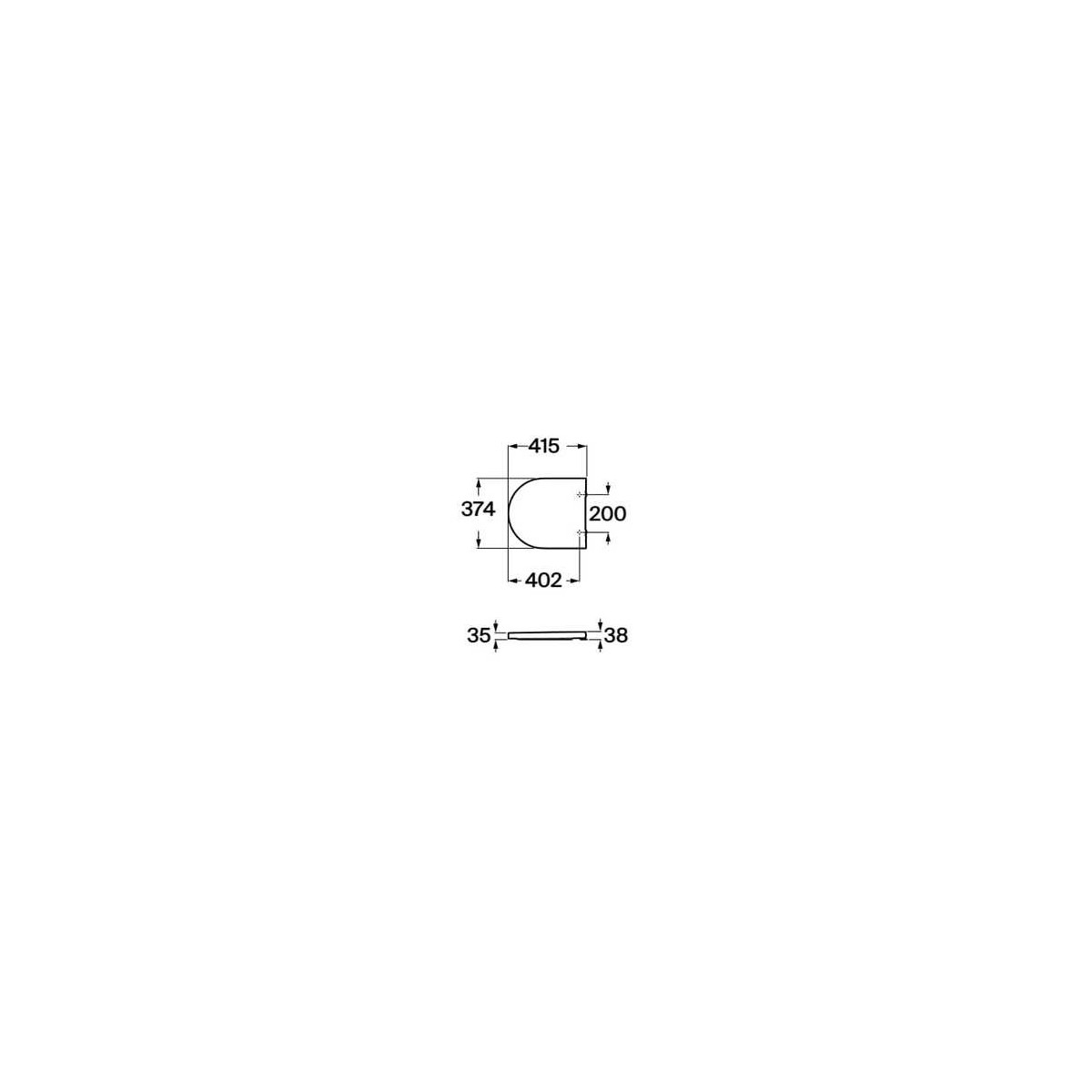 Abattant Wc Compact Silencio Declipsable Inspira Round Beige - ROCA A80152C65B 