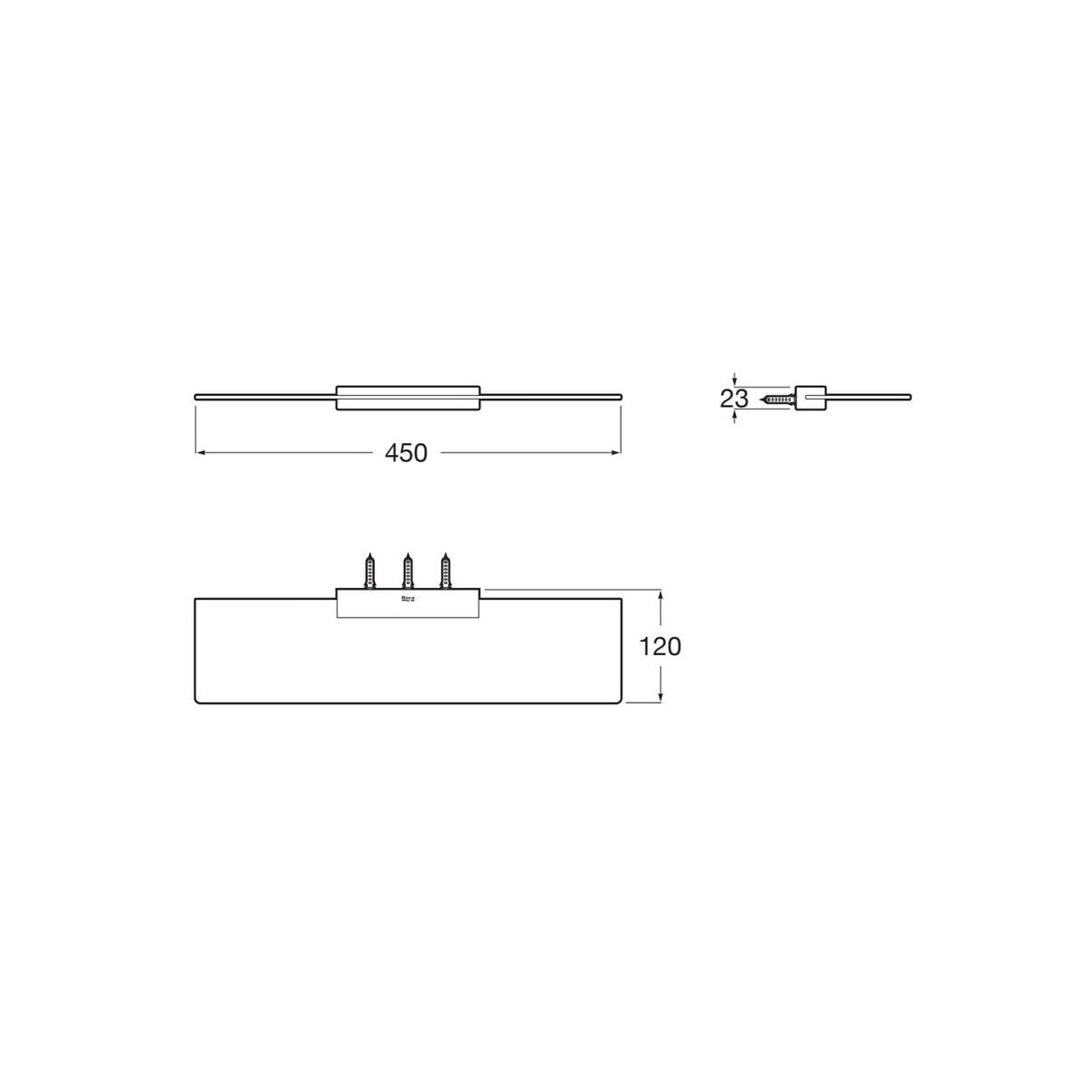 Hotel'S Round Tablette 450Mm Noir Mat-Roca A817593C40 