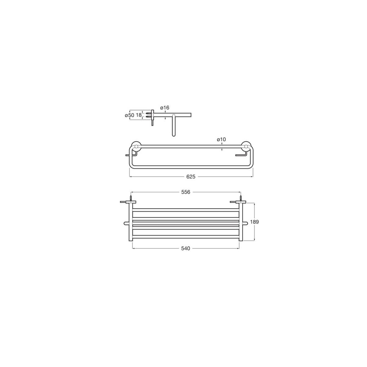Compas Porte-Serviettes De Réserve Avec P-Serviettes - ROCA A817683C00 