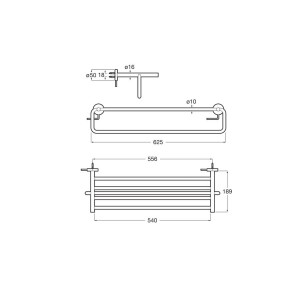Compas Porte-Serviettes De Réserve Avec P-Serviettes - ROCA A817683C00 