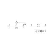Compas Porte-Papier Rouleau Double Chromé - ROCA A817687C00 