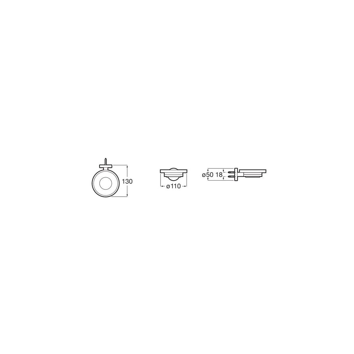 Compas Porte-Savon Mural (Verre) - ROCA A817688C00 