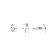 Compas Distributeur De Savon Mural (Verre) - ROCA A817689C00 