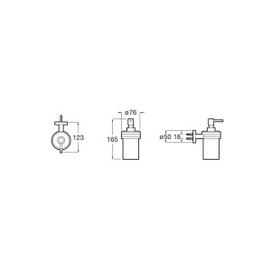 Compas Distributeur De Savon Mural (Verre) - ROCA A817689C00 