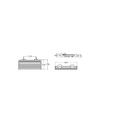 Compas Porte-Savon Grille 300X125Mm Chromé - ROCA A817696C00 