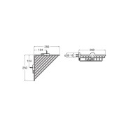 Compas Porte-Savon D'Angle Grille 250X250Mm Chromé - ROCA A817697C00 