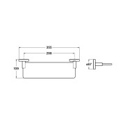 Victoria round tablette en verre à coller ou à visser 350 mm chromé - ROCA A817746C00 