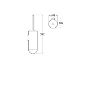 Allegro porte-balayette mural. blanc mat - ROCA A817866B00 