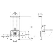 Duplo s bâti-support pour bidet (sans réservoir) - ROCA A8900F1200 