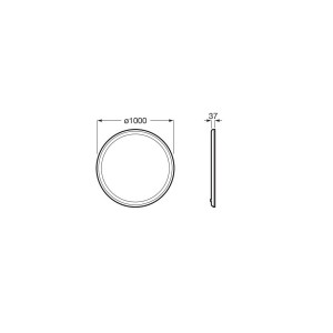 Iridia Miroir Rond D1000 Mm - ROCA A812338000 