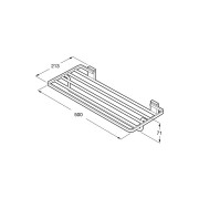 Rubik Porte-Serviettes De Reserve Noir Mat - ROCA A816848024 