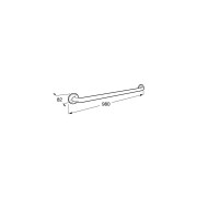 Poignée de bain blanche antibacterien pro ACCESS - ROCA A816980009 