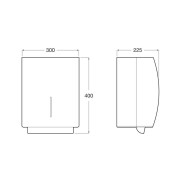 Public Distr Auto De Papier Avec Capteur Acier Inoxydable  - ROCA A818017001 