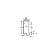 Equerres pour fixation cuvettes et bidets suspendus - ROCA A822091001 