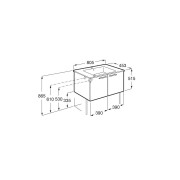 Victoria Unik 2 Portes 800Mm Gris Galet Brillant-Roca A851654516 