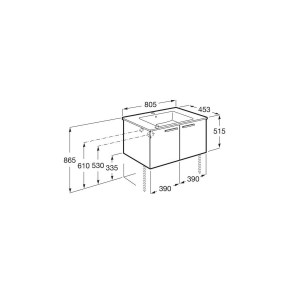 Victoria Unik 2 Portes 800Mm  Noyer-Roca A851654517 