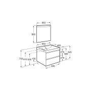 Ona Pack 2 Tiroirs 650Mm Orme Foncé-Roca A851705511 