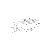 Ona Unik 1 Tiroir 800Mm Droite Chêne Blanchi-Roca A851719512 