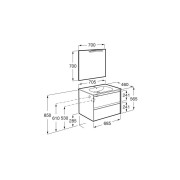 Tenet Pack 2 Tiroirs 700 Mm Blanc Brillant - ROCA A851786806 