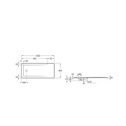 Neo daiquiri 1000x800 a/vid blanc - ROCA A276187000 