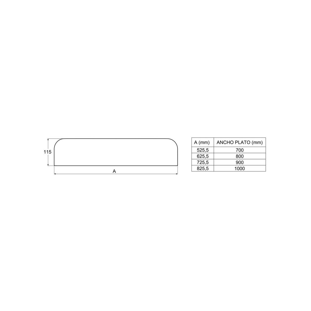 Cache vidage Blanc pour receveur Stonex 1000 - ROCA A276358100 