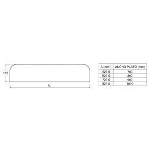 Cache vidage Blanc pour receveur Stonex 1000 - ROCA A276358100 