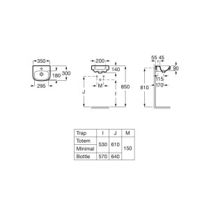 Debba lave-mains suspendu 350x300 blanc - ROCA A325999000 