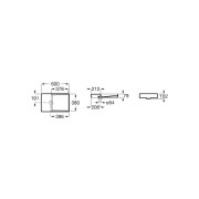 Horizon vasque dash 600x380 mm blanc mat - ROCA A32727962B 