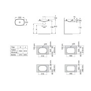 Inspira Wb Soft 550X370 Semi-In Blanc Mat - ROCA A327504620 