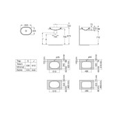 Inspira round semi-encastrée en fineceramic sans trop-plein 550x370 onyx - ROCA A327527640 