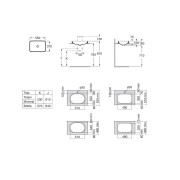 Inspirasq vasq 55x37 beige - ROCA A327534650 