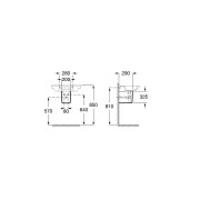 Semi-colonne pour lavabo en porcelaine Debba - ROCA A337991000 