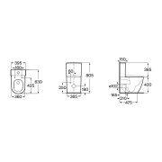 Meridian réservoir avec alimentation inférieure avec mécanisme 3/4,5 noir mat - ROCA A341742080 