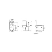 Access cuvette sortie verticale avec fixations blanc - ROCA A342237000 