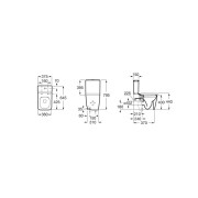Inspira sq cuv au sol cc btw 645 mm dual rimless beige - ROCA A342536650 