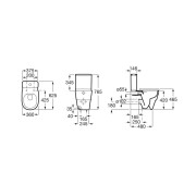Tura cuvette de wc au sol roca rimless® à évacuation duale blc brillant - ROCA A342697000 