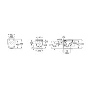Ona Cuvette Suspendue Compact Rimless 480 Blanc Brillant-Roca A346688000 